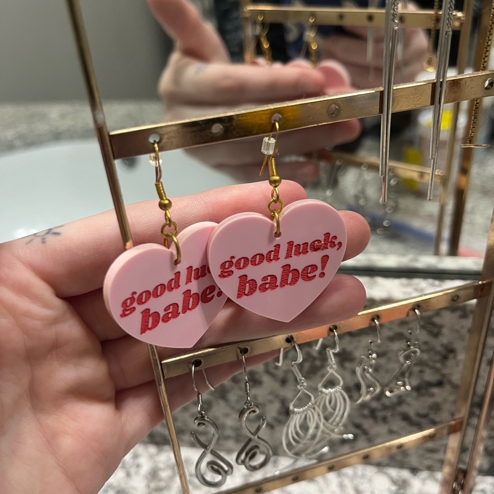 Good Luck, Babe! Earrings